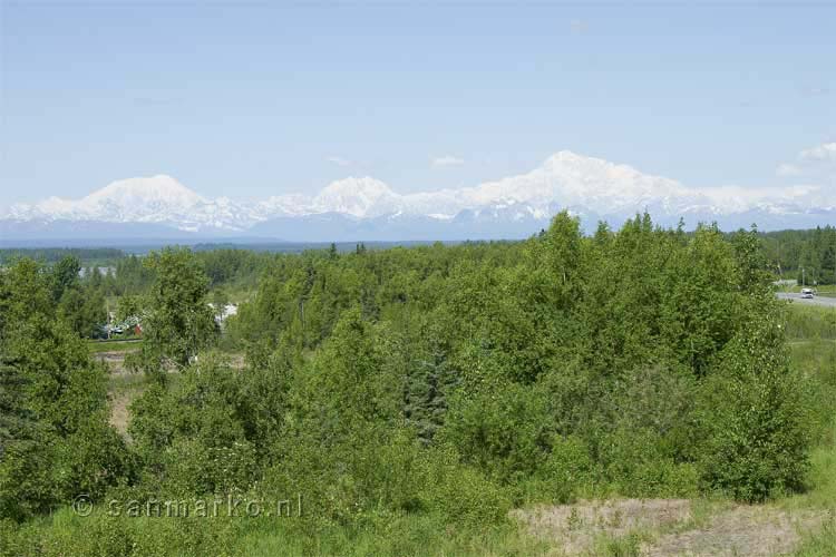 Mount McKinley of ook wel Denali gezien vanaf Talkeetna - Rondreis in Alaska - The last frontier - USA