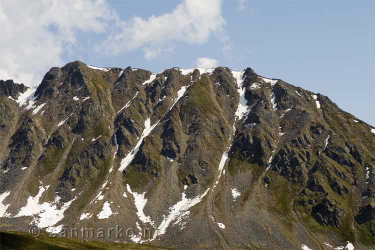 De bergen bij Hatcher Pass bij Palmer in Alaska