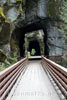 Een leuke doorkijk door de Othello Tunnels bij Hope in Canada