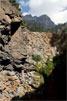 Uitzicht bij de Cascadas Colores - Wandelen in de Caldera de Taburiente - Los Brecitos - Barranco de las Angustias - La Palma
