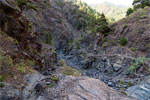 Tijdens de wandeling door de Caldera de Taburiente - Wandelen in de Caldera de Taburiente - Los Brecitos - Barranco de las Angustias - La Palma