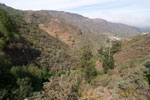 Een blik achterom in de Barranco de la Mina - Wandelen vanuit Cruz de Tejeda door Barranco de Mina - Gran Canaria - Canarische Eilanden - Spanje