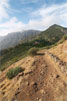 Het pad terug naar Cruz de Tejeda - Wandelen vanuit Cruz de Tejeda door Barranco de Mina - Gran Canaria - Canarische Eilanden - Spanje