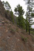 Steile hellingen bij Cruz Grande - Wandelen bij Cruz Grande door Parque National de Pilancones - Gran Canaria - Canarische Eilanden - Spanje