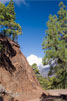 Het wandelpad bij Punta de los Roques - La Cumbrecita - Caldera de Taburiente - La Palma