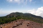 Richting het zuidelijke deel van Ruta de los Volcanes - Wandelen over het noordelijk deel van de Ruta de los Volcanes - La Palma