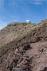 Wandelpad richting de Observatorio Astrofisico bij Roque de los Muchachos