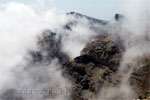 Wolken gevormd in de Caldera de Taburiente tijdens de wandeling op La Palma
