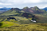 Leuke pseudokraters tussen de grote bergen van Landmannalaugar