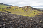 De mooie krater Rauðhóll tijdens de wandeling op Snæfellsnes op IJsland