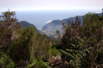 Het uitzicht richting de zee bij São Vicente op Madeira - Wandelen bij Bica da Cana - Madeira - Portugal