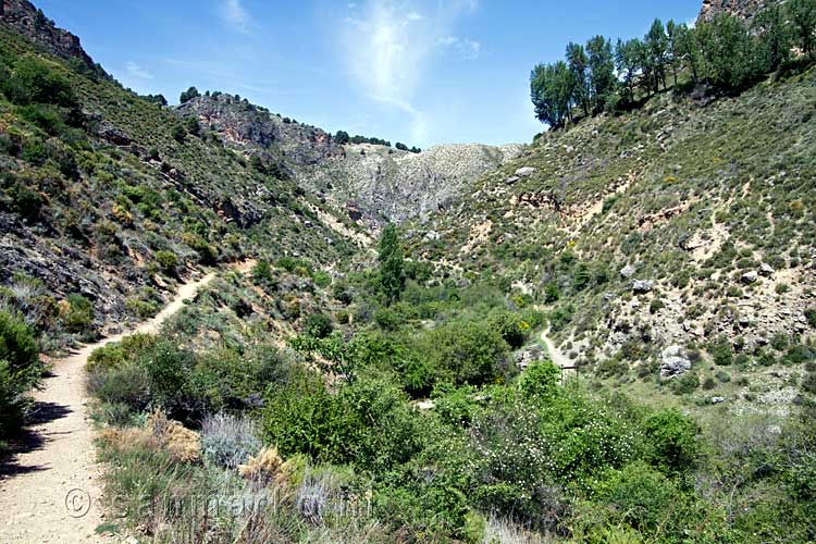 De mooie natuur van Los Cahorros in de Sierra Nevada in Spanje