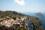 Het uitzicht tijdens de wandeling van La Trapa terug naar S'Arracó op Mallorca