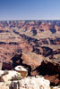 Vlak bij Hopi Point een uitzicht over de Grand Canyon in Amerika