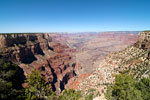 De Grand Canyon bij The Abyss vlakbij Mohave Point