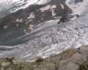 De Triftjigletsjer bij de Gandegghütte in Zwitserland - Wandelen naar de Gandegghütte - Zermatt - Wallis - Zwitserland