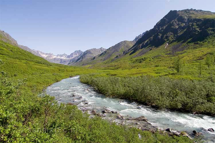 Little Susitna River bij Hatcher Pass in Alaska