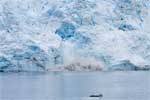 De Meares Glacier in Alaska brokkelt af