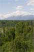 Wolken vormen rond Denali in Alaska