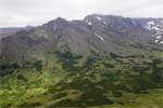 O'Malley Peak in de wolken