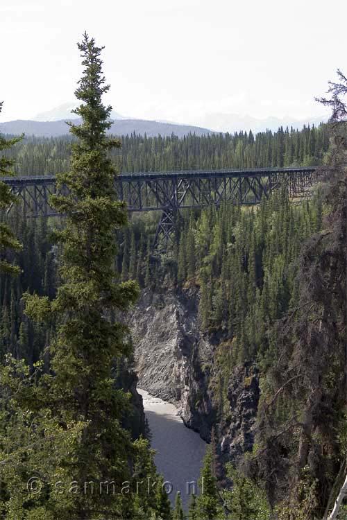 Kuskulana Bridge op de McCarthy road