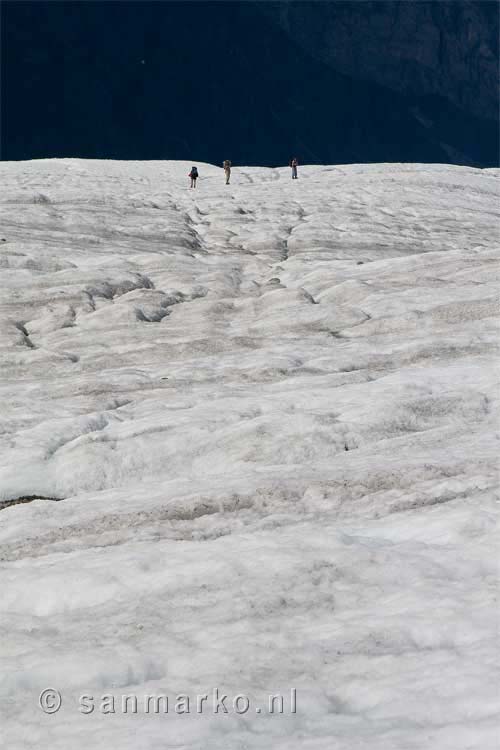 Wandelaars onderweg naar Donoho Peak