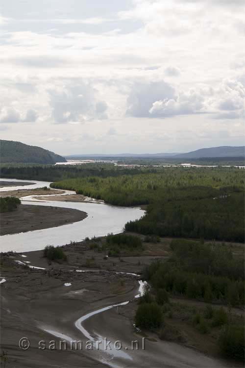 De Tanana rivier in Alaska