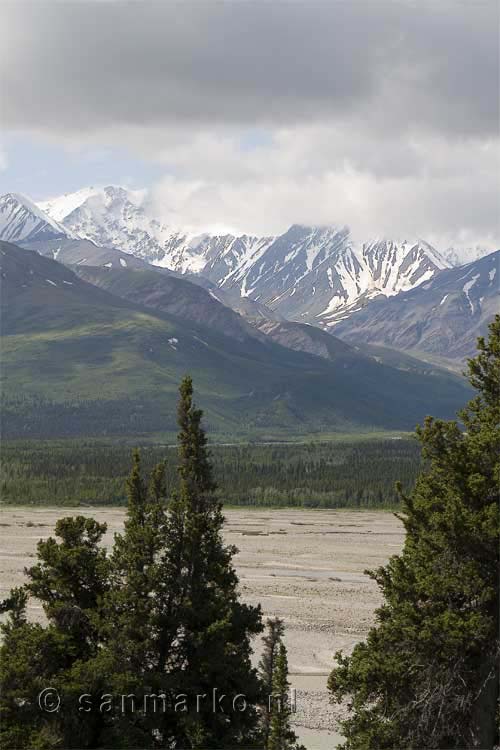 De bergen van de Alaska Range