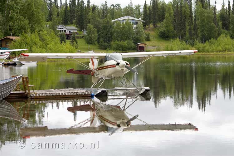 De lokale parkeerplaats in Alaska