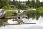 De lokale parkeerplaats in Alaska