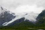 Worthington Glacier net voor de Thompson Pass in Alaska