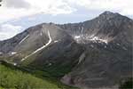 Porphyry Mountain boven Kennicott in Alaska