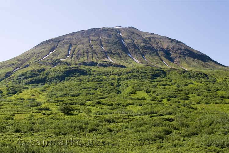 Een berg bij Hatcher Pass in Alaska
