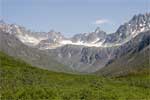 De Mint Glacier dichtbij Hatcher Pass in Alaska