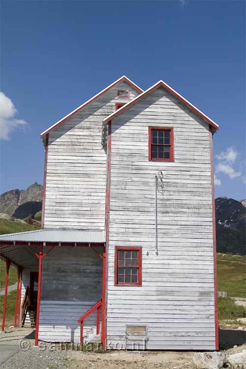 Deze gebouwen van de Indepence Mine in Alaska zijn gerestaureerd