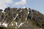 De bergen bij Hatcher Pass bij Palmer in Alaska