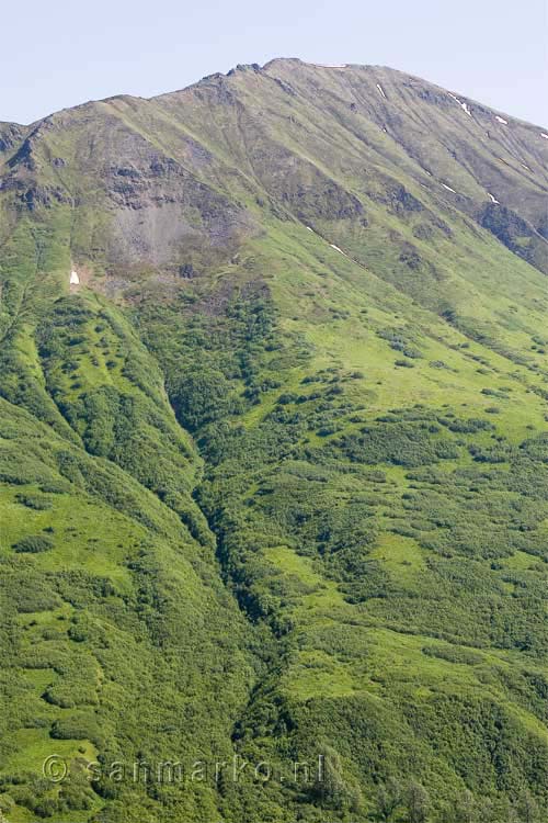 Meer bergen bij Hatcher Pass bij Palmer in Alaska