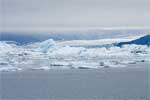 IJsbergen van de Columbia Glacier in Alaska