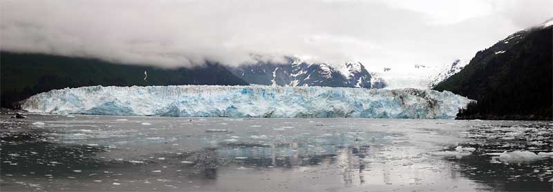 Panorama van Meares Glacier in Alaska