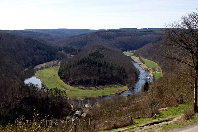 Een mooi uitzicht over Tombeau du Géant na een steile klim omhoog