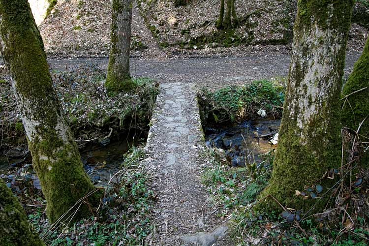 Een klein  bruggetje om een zijstroom van de La Semois over te steken