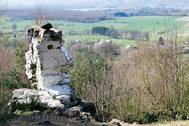 Uitzicht over de Ardennen bij Pierra Haina bij Weris tijdens onze wandeling bij Erezée