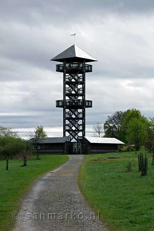 De uitzichttoren op de Malchamps bij Francorchamps in België