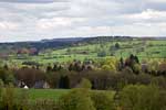 Uitzicht vanaf het wandelpad over de omgeving van Francorchamps