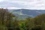 Vanaf het wandelpad een mooi uitzicht over de Ardennen bij Francorchamps