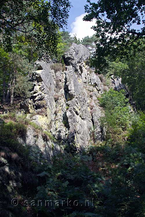 De Rocher de Bilisse bij de La Statte in de Ardennen