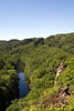 Het uitzicht vanaf de rotsen van Le Hérou over de Ourthe