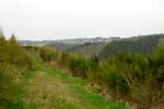 Vanaf een leuk wandelpad een schitterend uitzicht over de Ardennen