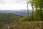 Het uitzicht over de Ardennen rondom La Roche-en-Ardenne in België