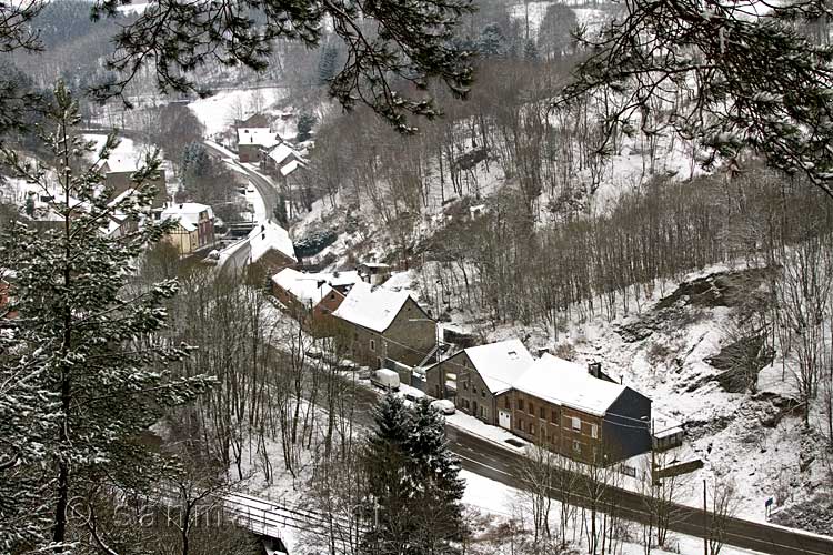 Uitzicht op Garsou sa bij Spa in de Ardennen in België